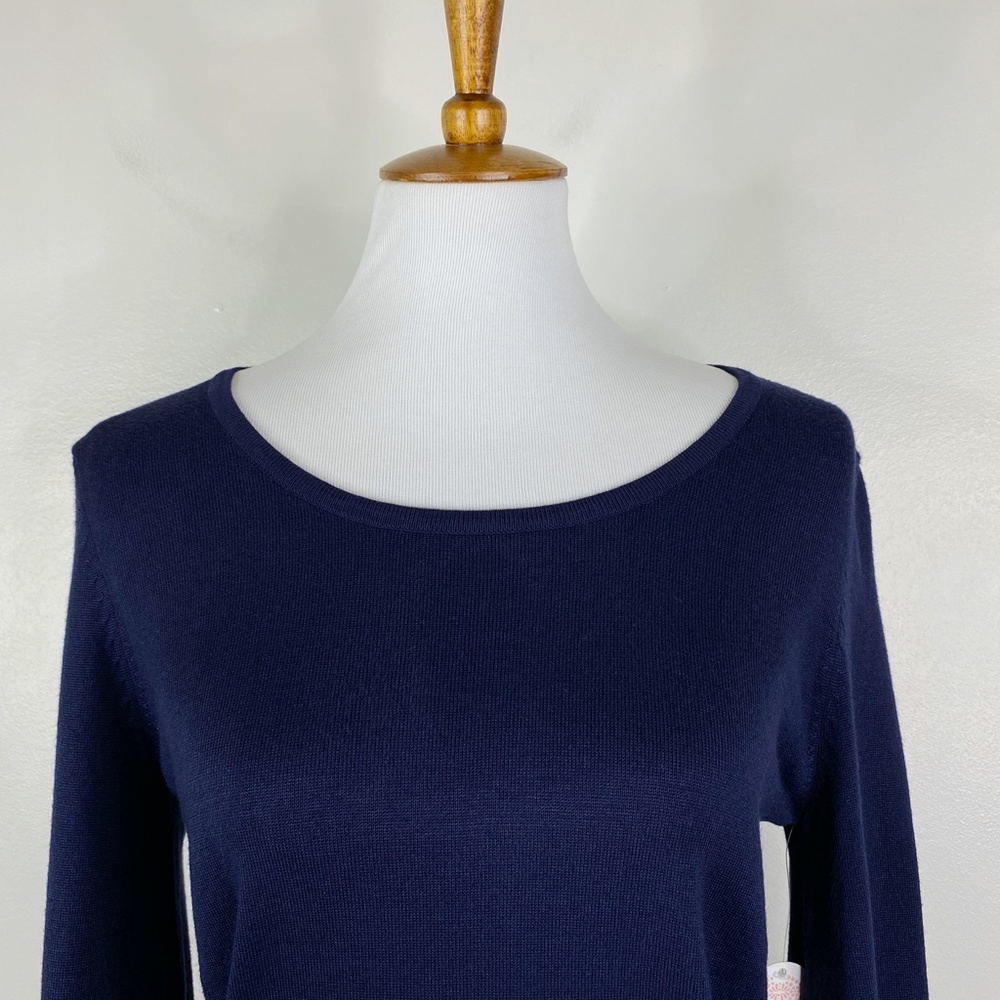 NEW Harlow and Rose Embroidered Bell Sleeve Sweater Sz. S - Picture 7 of 12